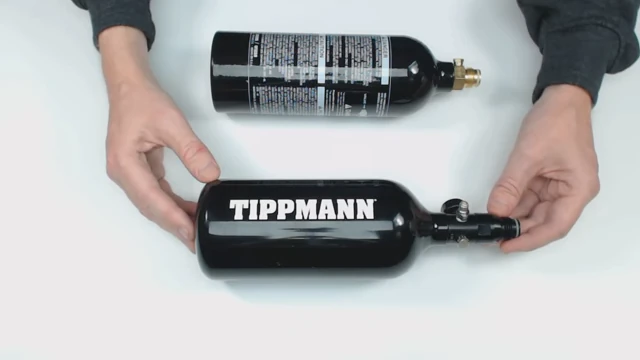Deciding whether a paintball tank is CO2 or HPA before filling
