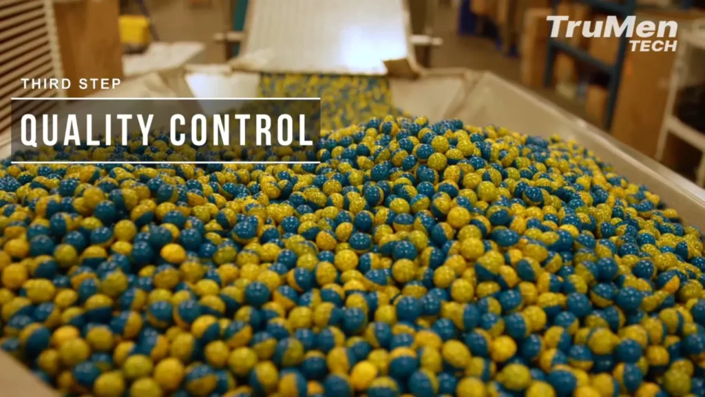 The paintball encapsulation and drying process