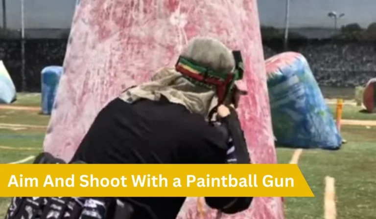 Aim And Shoot With a Paintball Gun