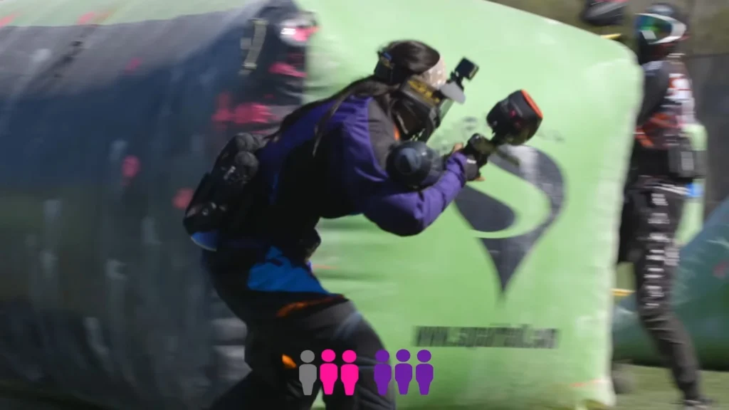 A paintball session lasting a few hours with multiple rounds