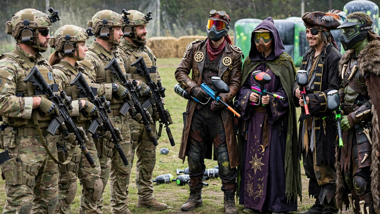 MilSim Compared With Scenario Paintball — paintball