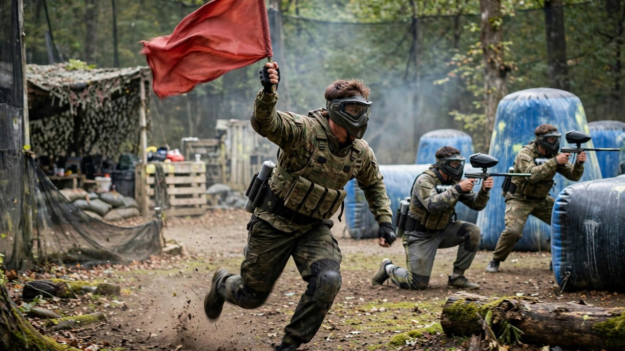 Capture the Flag — paintball