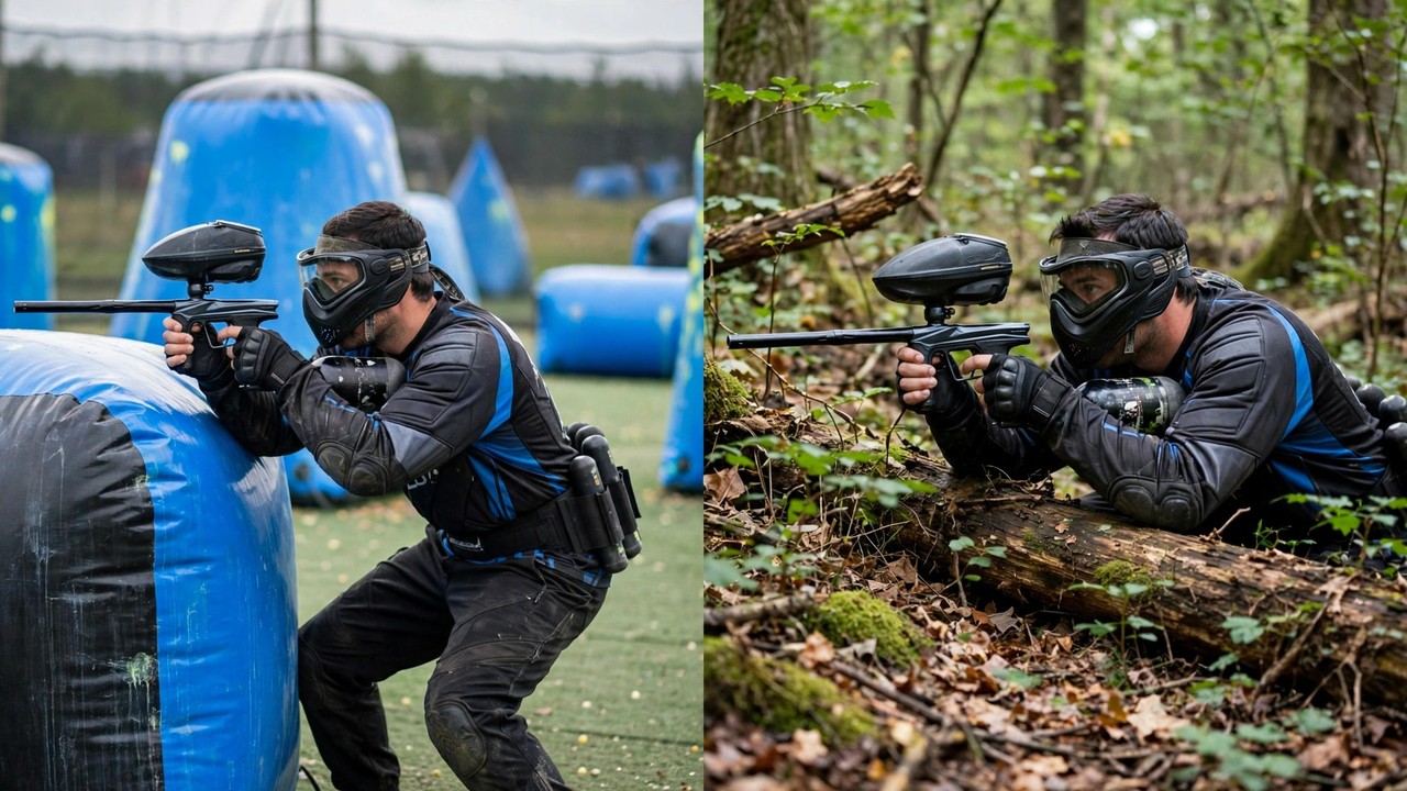Speedball vs Woodsball Side by Side — paintball