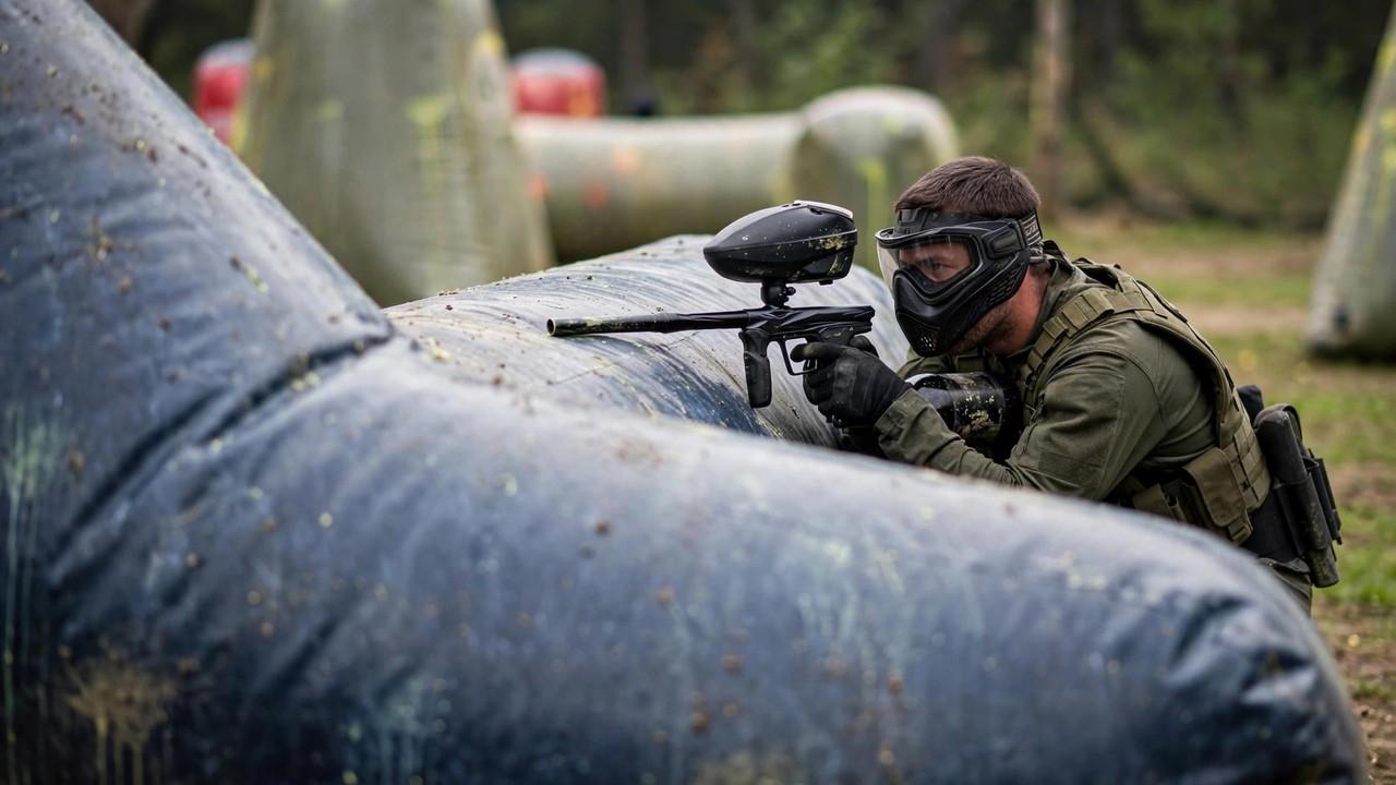 The Core Principle: Aim Before You Lean — paintball