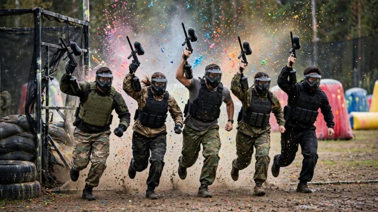 The Paintball Breakout: Winning the First Five Seconds — paintball players on the field